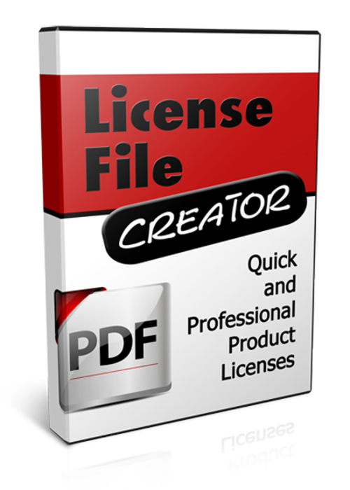 Product picture License File Creator PDF Files Easy To Use